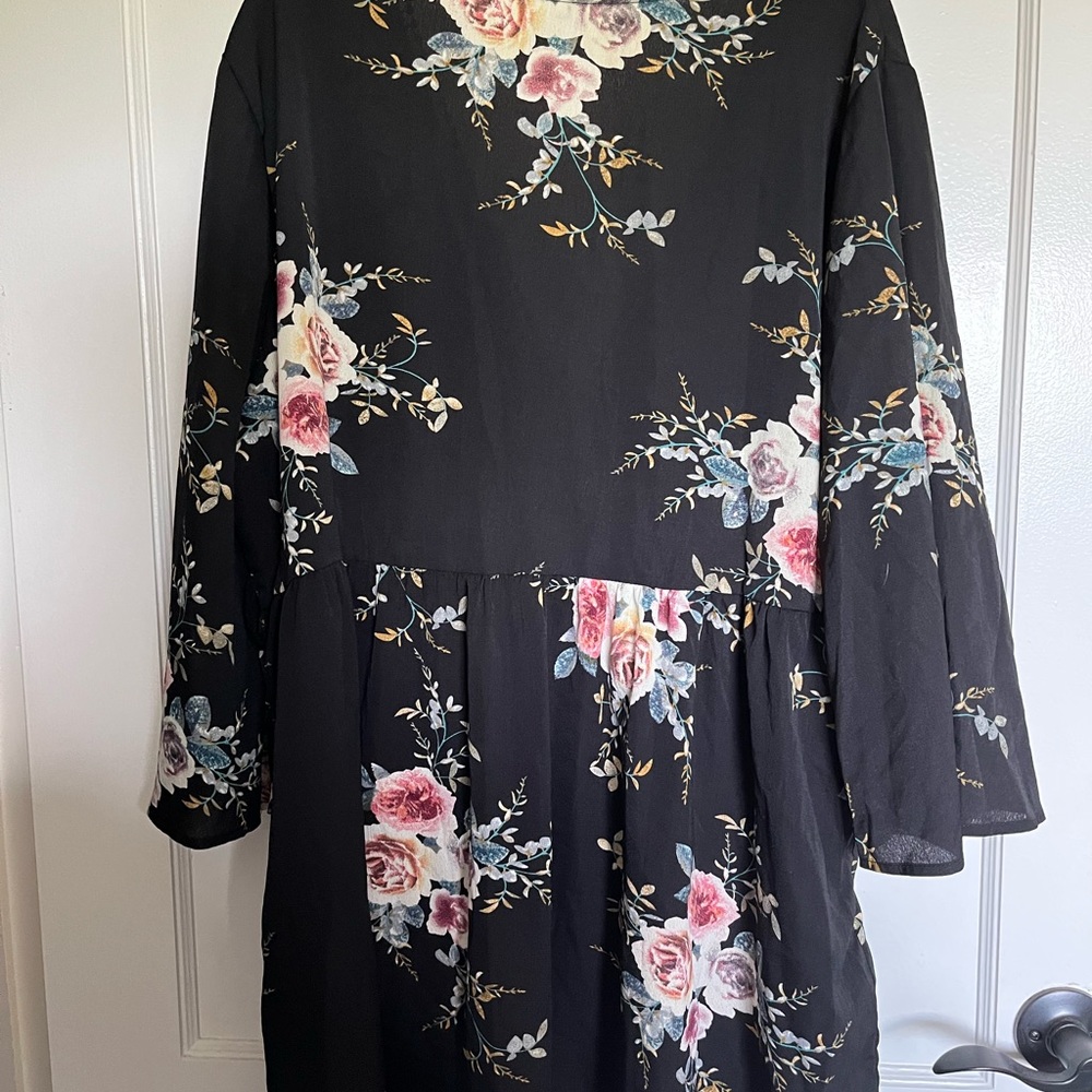 Floral wrap dress